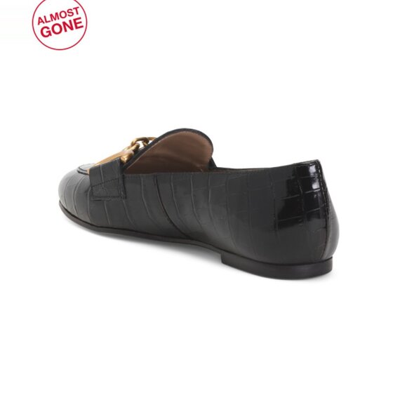 LK BENNETT Black Made In Spain Leather Daphne Flats - Picture 2 of 2